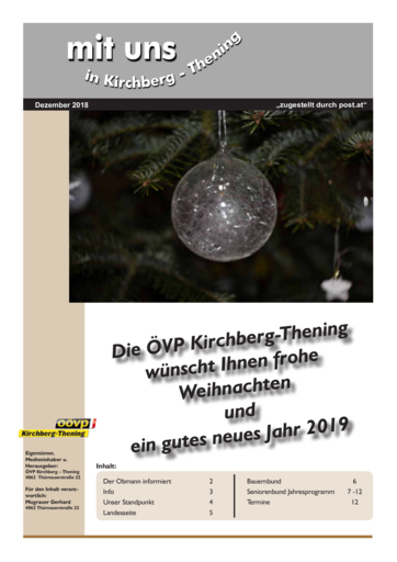 Ausgabe Dezember 2018