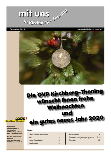Ausgabe Dezember 2019